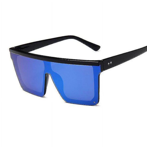 Gafas de sol de gran tamaño para hombre, gafas de sol cuadradas negras, gafas Retro Vintage para hombre y mujer