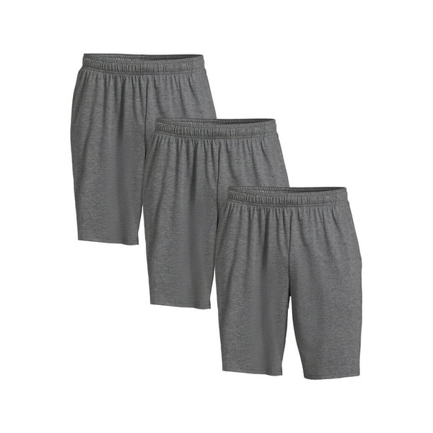 Athletic Works Men's and Big Men's Knit Shorts, 3Pack, Sizes S3XL