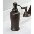 "iDesign Kent Plastic Liquid Soap and Lotion Dispenser, Bronze, for