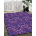 thumbnail image 3 of Ahgly Company Machine Washable Indoor Rectangle Transitional Purple Area Rugs, 4' x 6', 3 of 7