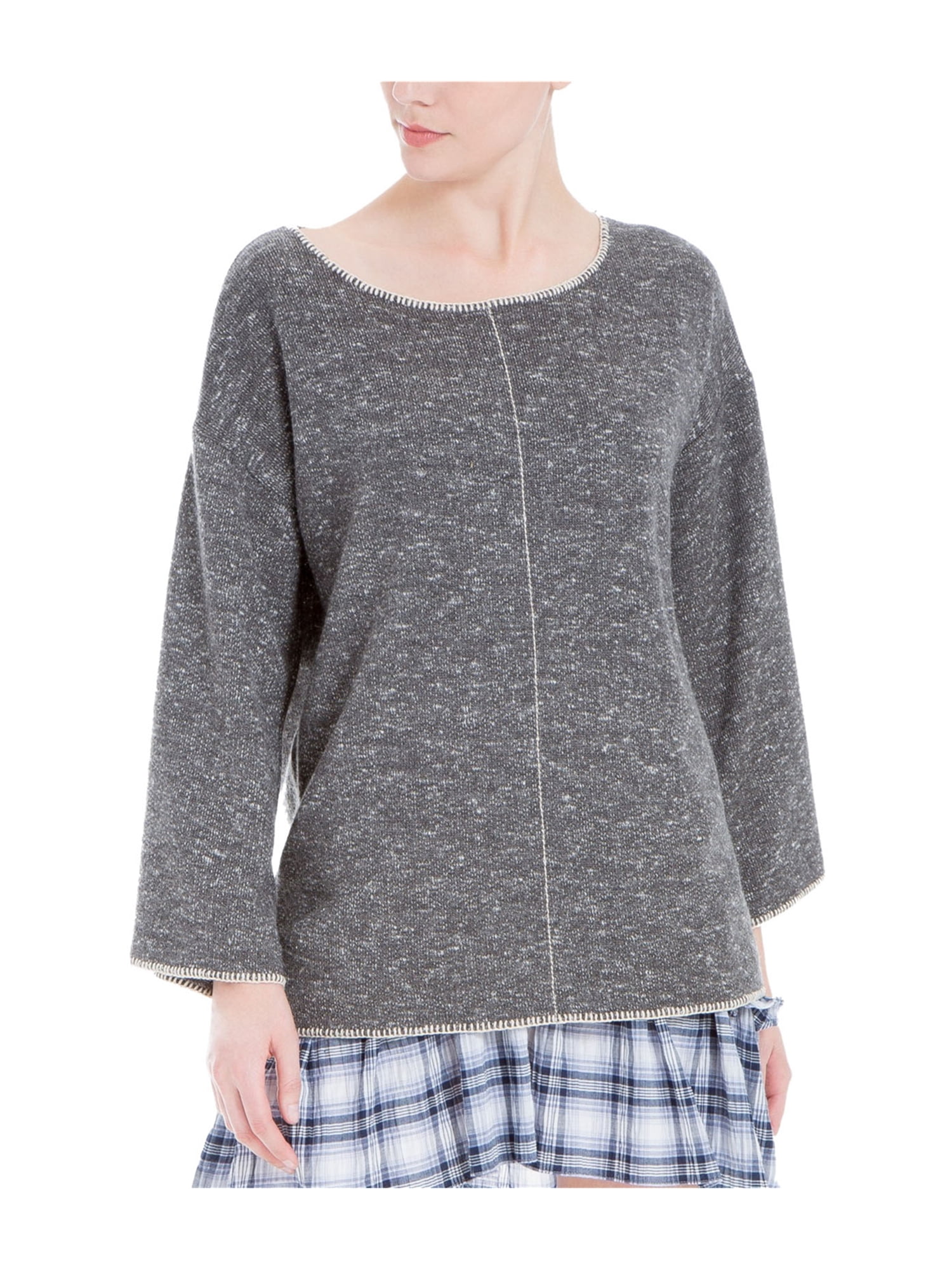 Max Studio London Womens Contrast-Trim Pullover Sweater - Walmart.com