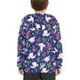 thumbnail image 4 of Xoenoiee Long Sleeve Hoodies Axolotl Coral Water Plants Print Fall Winter Tops Hooded Sweatshirt with Front Kangaroo Pocket Pullover Athleticwear for Kids Workout Travel, S, 4 of 7