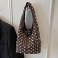 thumbnail image 3 of HUISZJ Stylish Studded Shoulder Bag, rendy Shoulder Bag, Large Capacity Tote Handbag for Women Work Shopping Travel (Coffee), 3 of 10