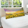 thumbnail image 5 of Golden Sunflower Plush Pillow Case, Zippered Bed Pillow Pillowcases, Super Soft and Cozy Pillowcase Covers for Sleep Decor Giftsation - King Size 20x40in, 5 of 7