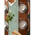thumbnail image 3 of Table Runner Dresser Scarf 13 x 72 Inch Summer Flower Hummingbird Palm Plants Green Table Runners Non-Slip Heat Kitchen Dining Table Decor for Indoor Outdoor Home Party Decoration, 3 of 7