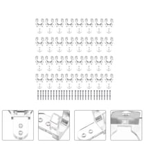 OUNONA 200pcs Plastic LED Rope Light Clips with 400 Screws for Easy Fastening Outdoor Indoor Use Silver