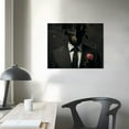 thumbnail image 4 of JEUXUS African American Wall Art Pictures Paintings Canvas Print for Living Room Bedroom Home Office Framed, 4 of 5