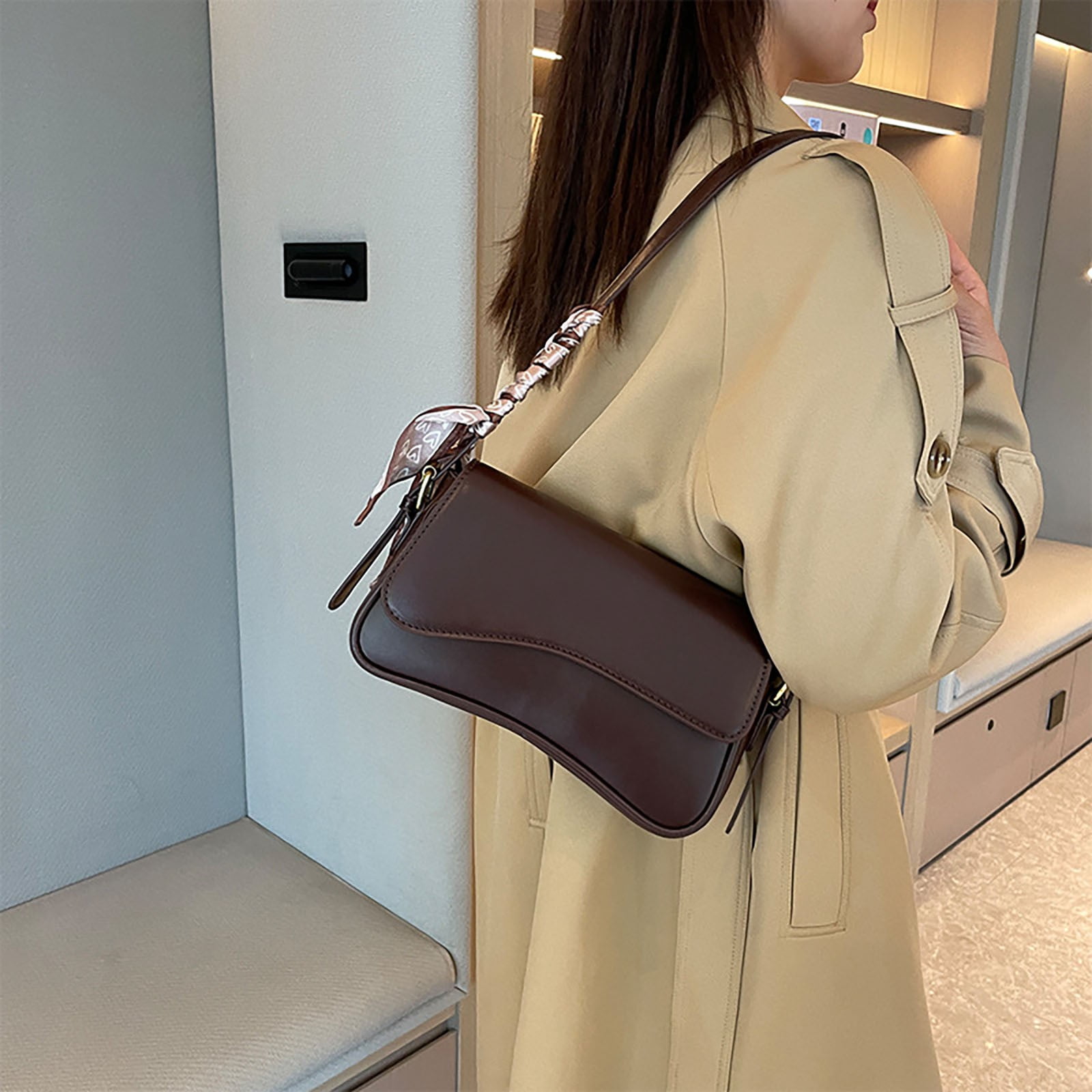 Jierger Small Shoulder Bag Purse for Women Handbag Clutch Purse Classic Retro Crossbody Bag Satchel for Women Shoulder Purses and Handbags for Men Women Outdoor Travel Work