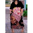 thumbnail image 1 of Fashion Long Dress Africa Women Fashion Summer Bohemian Beach Dress Party Evening Loose Max Dresses Sexy Oversized Vestidos Girl4XL Gao Jinjia LED, 1 of 2