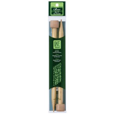 Clover Takumi Bamboo Knitting Needles - Single Ended, 23cm (9 Inches) Length, 3.75mm Size