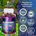 thumbnail image 3 of Elderberry Immune Support Gummies - 3X Strength Sambucus Elderberry Gummy with Vitamin C, D3 & Zinc - Nature’s Black Elderberry Extract - Immune Support Supplement for Adults & Kids - 120 Gummies, 3 of 10