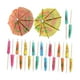 thumbnail image 1 of Cócteles de papel Sombrillas Bebidas Palitos de pastel de frutas Recuerdos de fiesta desechables 20 piezas, 1 of 9