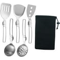 thumbnail image 1 of HUGFEGWE 6Pcs Camp Cooking Utensil Set,Outdoor Kitchen Gear, Foldable Cooking Organizer Metal Camping Kitchen Utensil Set, Cookware Kit for Camp RV, BBQ CJB91-35809, 1 of 7