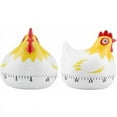 thumbnail image 5 of Minuterie de Cuisine en Forme de Poule Style Dessin Animé Blanc, 5 of 5