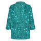 thumbnail image 4 of Camiseta de Solapa de Cuello en V de la Manga Superior de 3/4 de las Mujeres, Uso Diario Cómodo Casual, 4 of 9
