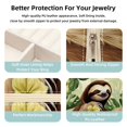 thumbnail image 3 of Sloth Travel Portable Square Jewelry Box Organizer for Girls and Women with Ring Earring Necklace Bracelet Storage Display Case Holder, 3 of 6