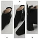 thumbnail image 4 of 1 par de botas de punta cuadrada, zapatos de tacón grueso, botas de tacón medio, botines de mujer, 4 of 6
