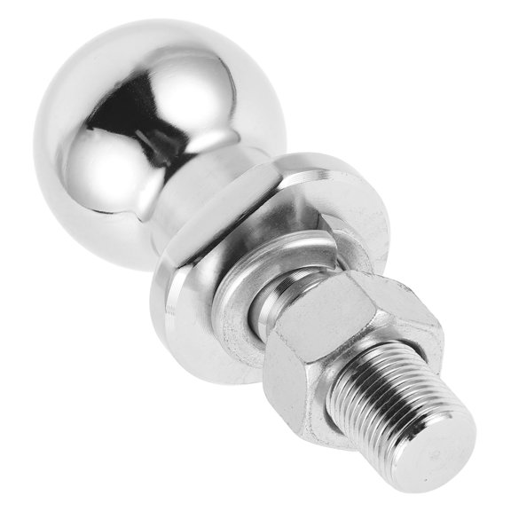 YEAHIBABY Chrome Steel Trailer Ball Hitch Heavy Duty Silver Metal for Trailers