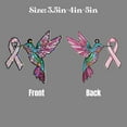 thumbnail image 3 of Lotusprinthandmade Hummingbird Breast Cancer Awareness Custom Shape Star Hologram Ornament 10in – Symbol of Hope and Strength, 3 of 4