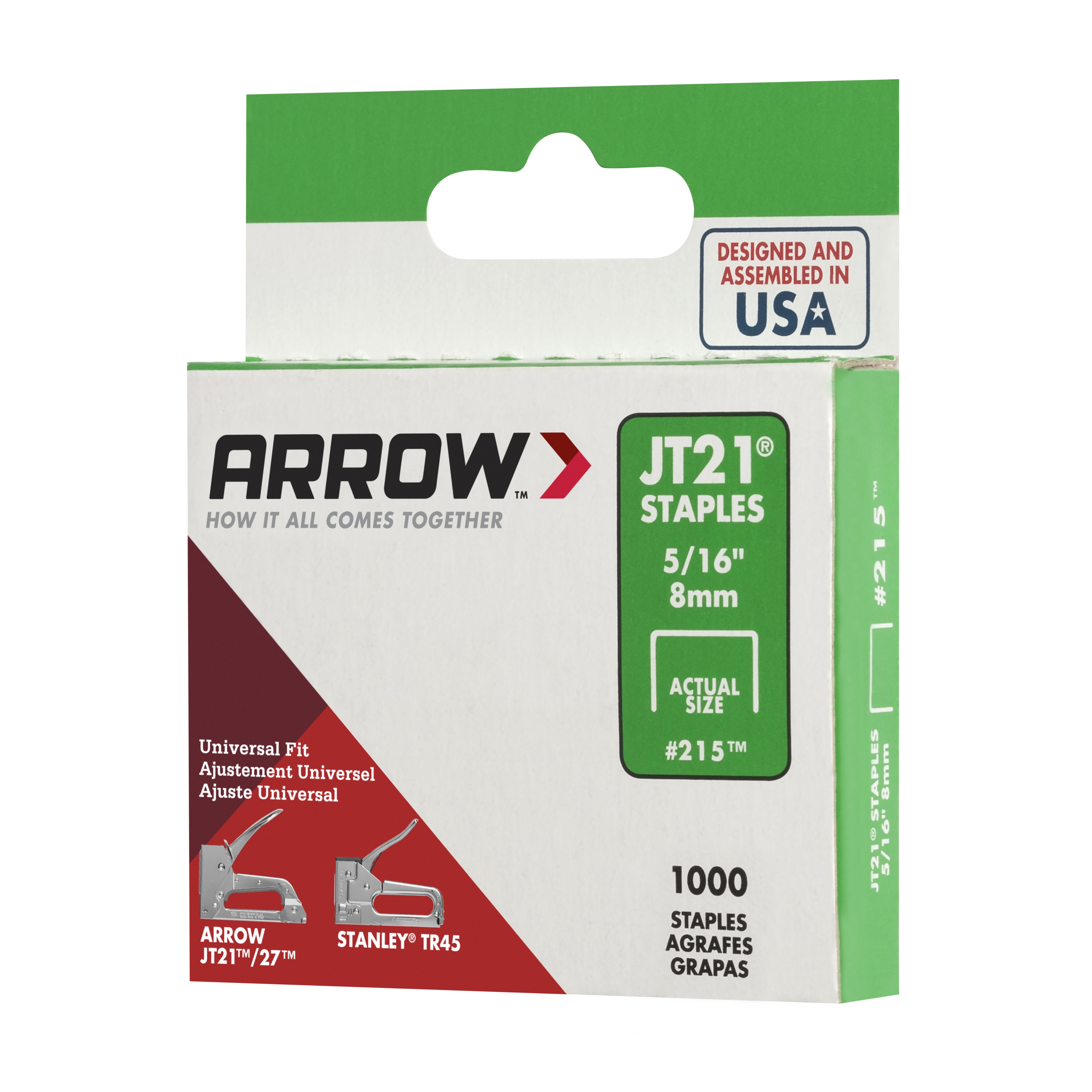 Arrow 5 16 inch JT21 Staples 1 000 Count Model 276 Walmart