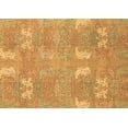 thumbnail image 1 of Ahgly Company Indoor Rectangle Abstract Brown Modern Area Rugs, 2' x 4', 1 of 4