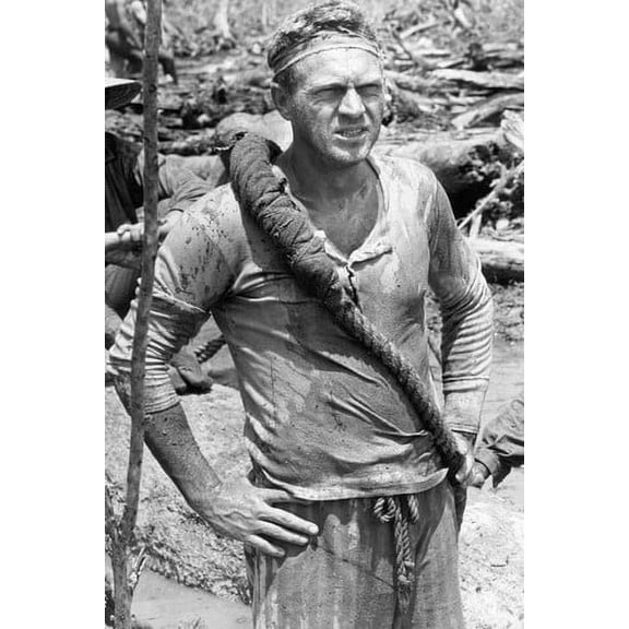 Papillon Steve McQueen Stunning 24x36 Poster