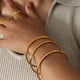 thumbnail image 3 of Pulsera de acero inoxidable para mujer, brazalete italiano de apertura redonda Simple, regalo para novia, accesorios para niña, gran oferta, 3 of 4