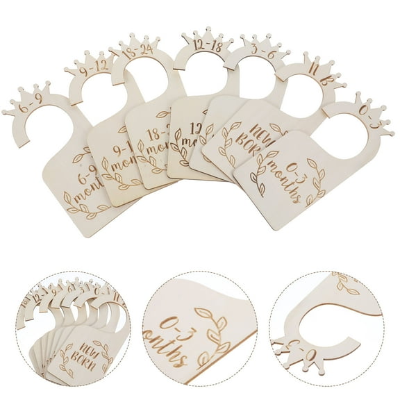 HEMOTON  Baby Clothing Partition Clothes Tag Infant Closet Organizers Management Newborn