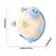 thumbnail image 2 of Juguete chirriante de tortuga de peluche | Tejido suave y duradero | Diseño realista | Animal de peluche interactivo de mano ligero | Para regalos creativos de juegos de rol | 8x8x3cm | Azul Naranja, 2 of 6