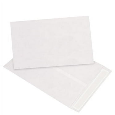 Partners Brand Tyvek Expandable Envelopes | 12x16x4 Inch White Self-Seal Mailers, Pack Of 50 | Waterproof & Tear-Resistant