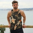 thumbnail image 6 of Gukieu Koi Fish Tranquility Print Men's Quick Dry Fitness Vest, Round Neck Sleeveless Fitness Bodybuilding Top-Medium, 6 of 7
