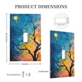 thumbnail image 5 of Zufioo Abstract Night Sky Tree Print Switch Wall Plate, Dustproof and Heat-resistant Decorative Wall Switch Cover, Suitable for Residential and Commercial Areas-Mid-size, 5 of 8