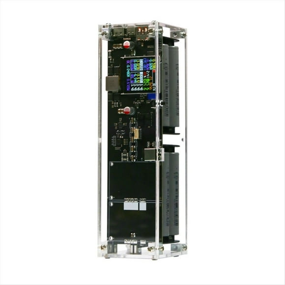 Banco de Energía de 340 W, 8 Celdas, Pantalla IPS A Color de 1,54 Pulgadas, Carga Rápida, DC UPS, LED, para Teléfono, Portátil, 18650