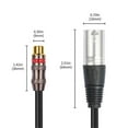 thumbnail image 4 of 30cm RCA Female to 3Pin XLR Male Converter Cable Audio Adapter Cable, 4 of 5