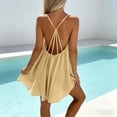 thumbnail image 4 of ZToonmas Women's Spaghetti Strap Swing Dress Scoop Neck Sleeveless Casual Loose Mini Dress for Beach Vacation, 4 of 7