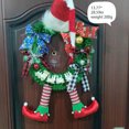 thumbnail image 3 of Billuyoard Guirnalda de Navidad Festival coronas diseño de escena accesorio DIY simulación Navidad colgante decoración del hogar colgantes de puerta Kits de decoración para fiestas Billuyoard HA067924-00, 3 of 6