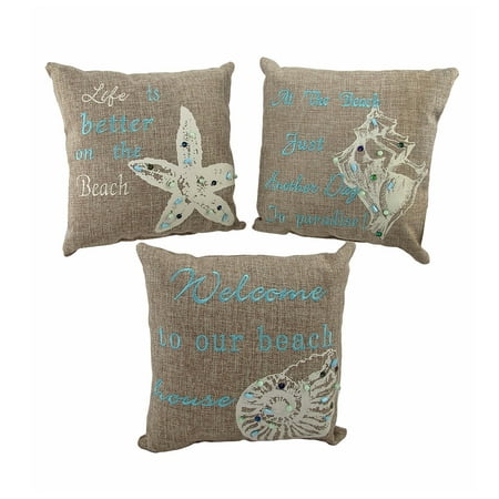 Coastal Tire And Auto >> Set of 3 Beach Themed Accent Pillows 10 In. Nautical Seashell Decor - Walmart.com Coastal Tire And Auto >> Set of 3 Beach Themed Accent Pillows 10 In. Nautical Seashell Decor - Walmart.com