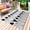 Black, variant on Black White Geometric Outdoor Rug 5x8 Ft - Reversible Patio Rug Outdoor Camping Rugs, Vintage Art Striped Washable Indoor Outdoor Area Rugs, Non-Slip Outdoor Carpet Runner for Deck/Porch
