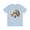 Baby Blue, variant on Fan shirt, Shirt with Fan, Tee Shirt with Gold Blower