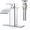 Chrome, variant on RUACQ Waterfall Bathroom Faucet,Single Handle Bathroom Sink Faucets for 1 or 3 Hole, Stainless Steel Washbasin Mixer Tap with Deck,Pop-up Drain and Supply Hoses (Chrome)