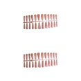 thumbnail image 1 of Minnieouse 24 piezas de uñas artificiales Extra Long Press on Full Wrap Gradient, 1 of 5