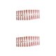 thumbnail image 4 of Vogacara 24 Piezas de Uñas Artificiales en Forma de T Estampado Rosa Amarillo 2 Piezas, 4 of 5
