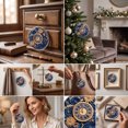 thumbnail image 5 of YuanGuangQ Christmas Acrylic Star Ornaments, 2D Round Winter Decorative Pendant Flat Tree Hanging, Holiday Party Decor for Christmas Tree Home Mantel Shelf Gift Decoration., 5 of 6