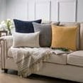 thumbnail image 2 of Soft Corduroy Striped Velvet Series Decorative Throw Pillow, 18" x 18", Blue, 2 Pack, 2 of 6