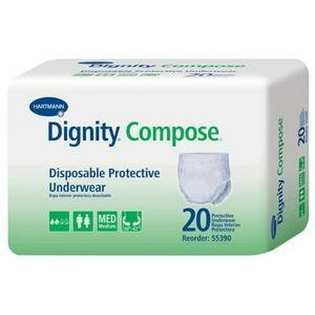 Dignity Compose Disposable Protective Underwear Small 20'' to 32''