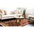 thumbnail image 3 of 4' x 6' Red and Beige Farmhouse Border Rectangular Area Throw Rug, 3 of 8