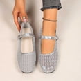 thumbnail image 5 of Jamicy Women's Summer Ballet Flats Breathable Flat Loafers Bow Knot Buckle Round Closed Toe Mesh Comfortable Shoes, 5 of 7