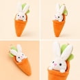 thumbnail image 6 of Detachable Carrot Shaped Plush Bag with Hidden Bunny Stuffed Doll Dual Purpose Decorative Plush Accessory, 6 of 7