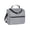 Gray, variant on Square Flip-Top Crossbody Lunch Bag, Handheld Insulated Cooler Tote, Stylish Thermal Food Carrier