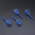 thumbnail image 4 of EeaseMX 4 plumas de dardos de hilo fino transparente, accesorio para dardos, para deportes al aire libre e interior (hilo fino y fino, azul), 4 of 7